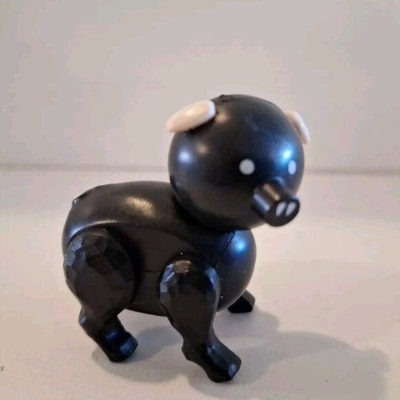 Fisher-Price Other - Vintage Black & White Little People Pig for Farm Set Made In Hong Kong Great!